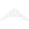 Ekena Millwork Pitch Baile Architectural Grade PVC Gable Pediment, 72"W x 33"H x 1"P (11/12) GPP072X033X100BAI - alternate 5